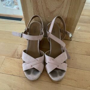 Abound Pink Sandals with Crossover Design